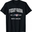 Fuquay-Varina North Carolina NC Vintage American Flag Design T-Shirt