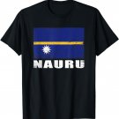 Nauru Flag Design Grunge Country Flag Nauru T-Shirt