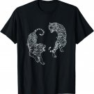 Vintage Tiger Shirt Aesthetic Tattoo Art Twin Tigers T-Shirt
