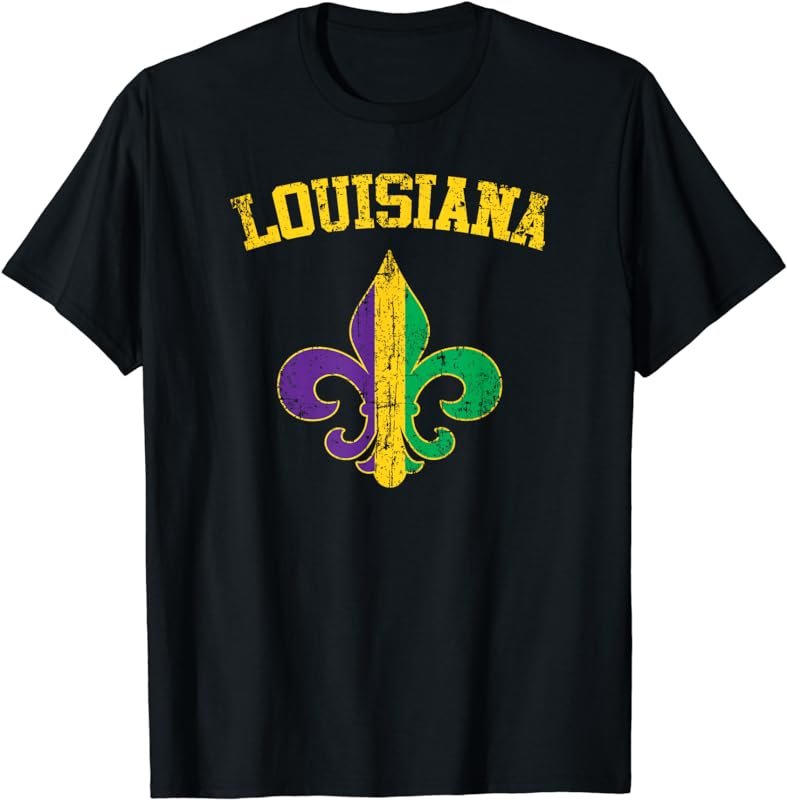 Louisiana Mardi Gras Fleur De Lis Symbol T-Shirt