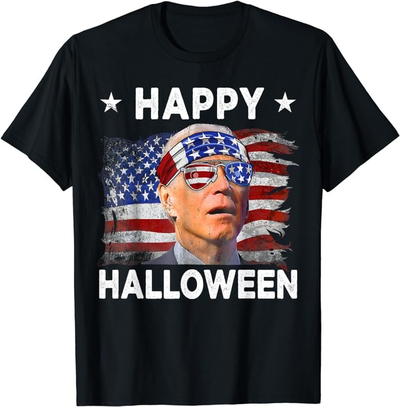 Funny Joe Biden Confused Happy Halloween 4th of July 2023 T-Shirt