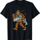 Striper Fishing Bigfoot Striped Bass Fishermen T-Shirt