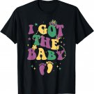 Retro Mardi Gras I Got The Baby Pregnancy Announcement T-Shirt