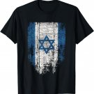 Israel Shirt Women Men David Star Distressed Flag of Israel T-Shirt