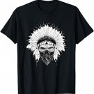 Indian Skull Rag Tshirt, Native American Tattoo, Zany Brainy