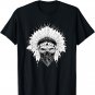 Indian Skull Rag Tshirt, Native American Tattoo, Zany Brainy