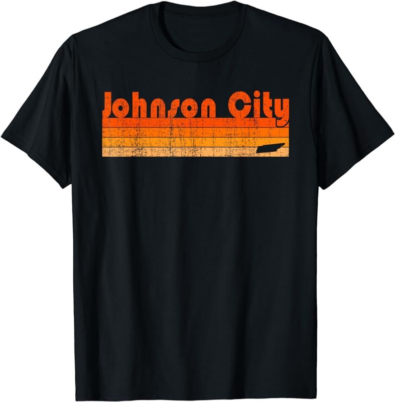 Retro 80s Style Johnson City TN T-Shirt