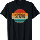 Steve Name Retro Vintage Sunset Limited Edition T-Shirt