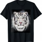 Cool Wild White Tiger T shirt, Leopard Tiger Graphic Design T-Shirt