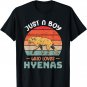 Just a Boy who loves Hyenas Safari animal Hyena T-Shirt