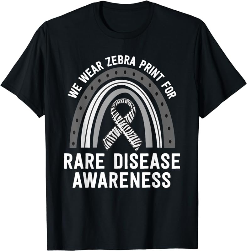 We Wear Zebra Print Rare Disease Awareness EDS Family Group T-Shirt