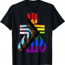 LGBTQ Progress Pride Presbyterian Cross Gay Trans Rainbow T-Shirt