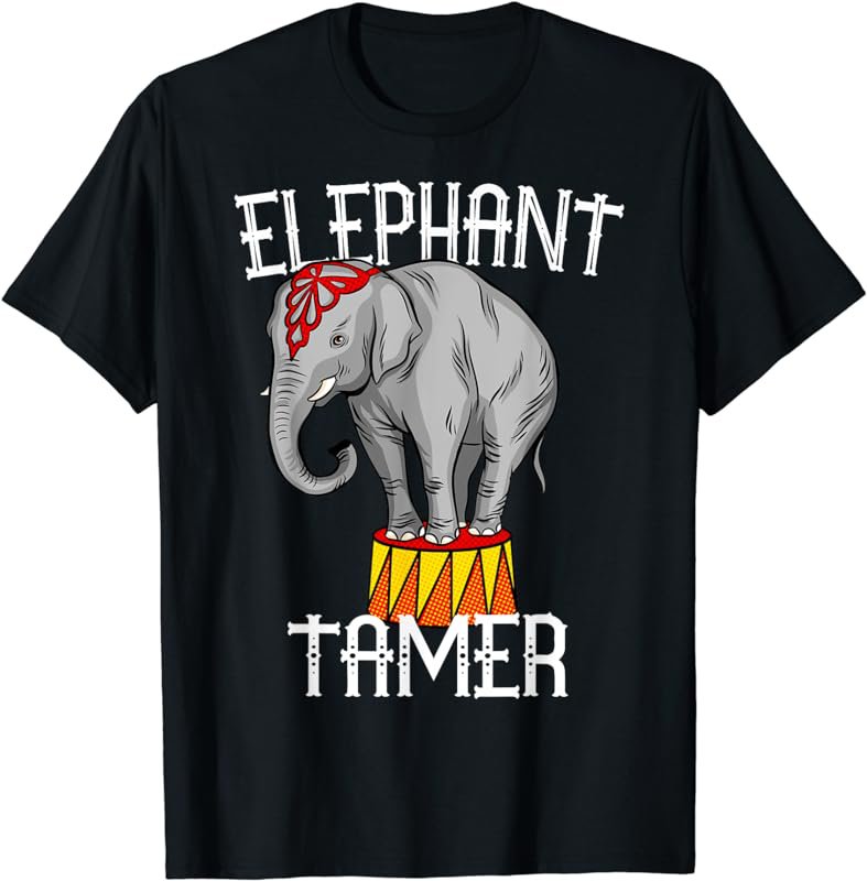 Elephant Tamer Vintage Costume Circus Themed Birthday Party T-Shirt