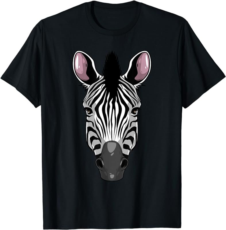 Funny Zebra Print Designs For Men Women Stripe Equine Safari T-Shirt