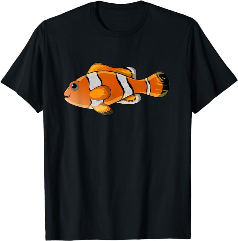 Funny Clownfish Kids Cute Clown Fish Tank Aquarium Cartoon T-Shirt