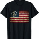 Second Amendment Vintage Flag Well Regulated Militia T-Shirt