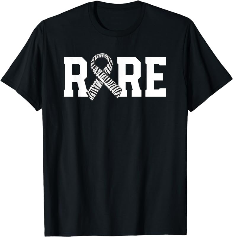 Rare Disease Awareness Walk Zebra Ribbon EDS Carcinoid T-Shirt