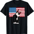Tuxedo Cat 4th of July Hat Patriotic Gift Adults Kids T-Shirt