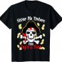 Kids 4 Year Old Pirate Birthday Party Shirt Gift for Girl Boy
