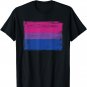 Vintage Painted Bisexual Pride Flag Pink Purple Blue T-Shirt
