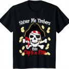 Kids 5 Year Old Pirate Birthday Party Shirt Gift for Girl Boy