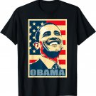 Barack Obama President 44 American Flag Happy Democrat T-Shirt