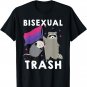 Bisexual Trash Shirt Gay Pride Rainbow LGBT Raccoon Possum T-Shirt