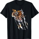 Tiger Head t Shirt Wild Cat Tigers skin paw print Men, Kids