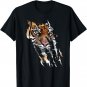 Tiger Head t Shirt Wild Cat Tigers skin paw print Men, Kids