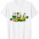 St Patrick's Day Coffee Lucky Latte Irish Shamrock For Women T-Shirt