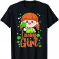 St Patricks Day Toddler Girl Outfit, Lucky Irish Girl, Kids T-Shirt