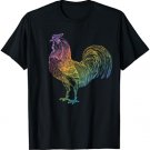 Rainbow Chicken Rooster Shirt