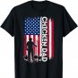 Chicken Dad Shirt American Flag Father's Day Patriotic Gift T-Shirt