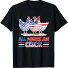 All American Chick Patriotic Chicken Shirt T-Shirt