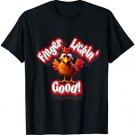 Funny Finger Lickin Chicken T-Shirt