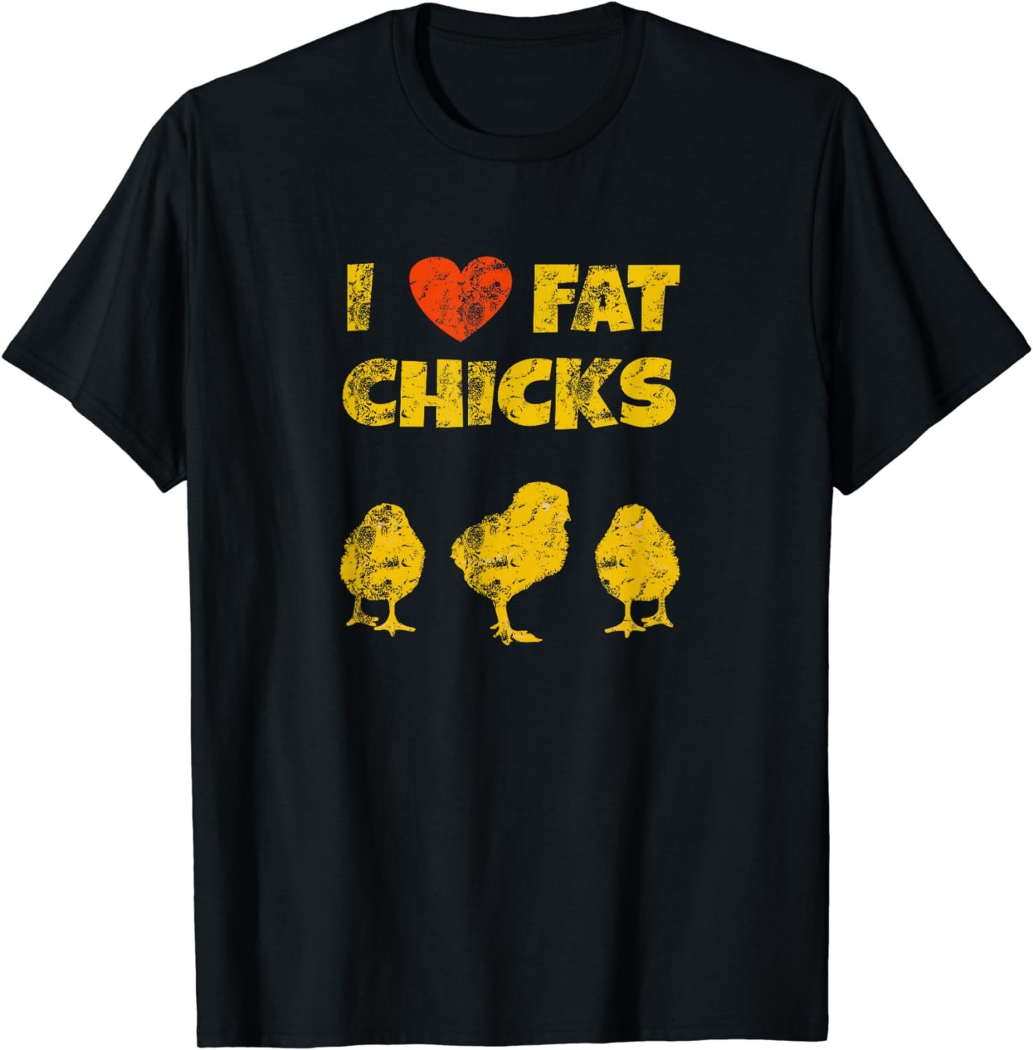 Funny Chicken Farmer Gift - I Love Fat Chicks