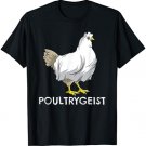 Chicken Ghost Poultrygeist Pun | Funny Hen Farmer Halloween T-Shirt