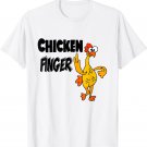 Smileteesfunnya Funny Chicken Fingers Rubber Chicken Pun T-Shirt