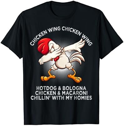 Chicken Wing Chicken Wing Shirt Song Lyric Dabbing Chicken T-Shirt