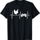 Chicken Shirt Funny Video Gamer Chicken Farmer Chicken Lover T-Shirt