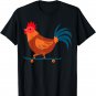 Rooster Chicken Skateboard Farm Poultry Skateboarder T-Shirt