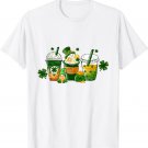 St Patrick's Day Coffee Lucky Latte Irish Shamrock For Women T-Shirt