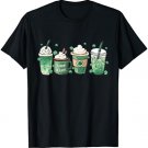 St Patrick's Day Coffee Lover Lucky Latte Irish Shamrock T-Shirt