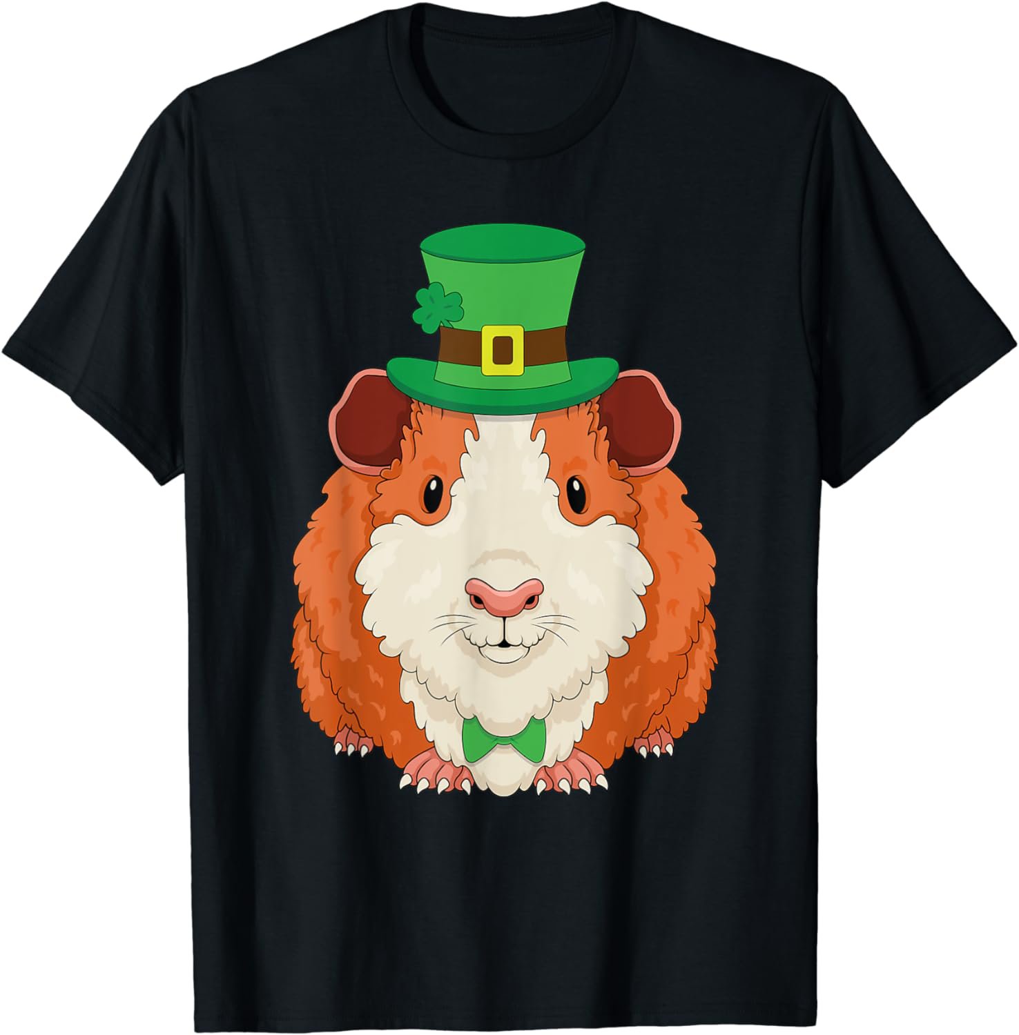 St Patricks Day Guinea Pig Shamrock Furry Potato T-Shirt
