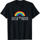 Irish and Proud Gay Pride Rainbow Irish LGBTQ Saint Patricks T-Shirt