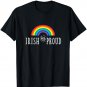 Irish and Proud Gay Pride Rainbow Irish LGBTQ Saint Patricks T-Shirt