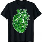 Heart Shamrock Cardiac Nurse St Patricks Day Irish Gift T-Shirt