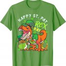 Kids Happy St Pat Trex Day Dino St Patricks Day Toddler Boys T-Shirt