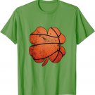 Basketball St Patricks Day Shirt Boys Men Center Shamrock T-Shirt