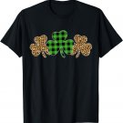 Plaid Shamrock - Leopard Clover St Patricks Day T-Shirt